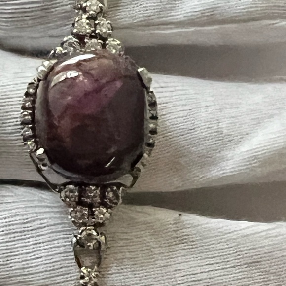 Huge no heat 57.33 ct ruby, diamond 14k  bracelet - Picture 10 of 16